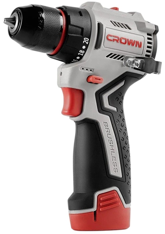 Дрель-шуруповерт аккумуляторная CROWN CT21129HMX-2 BMC