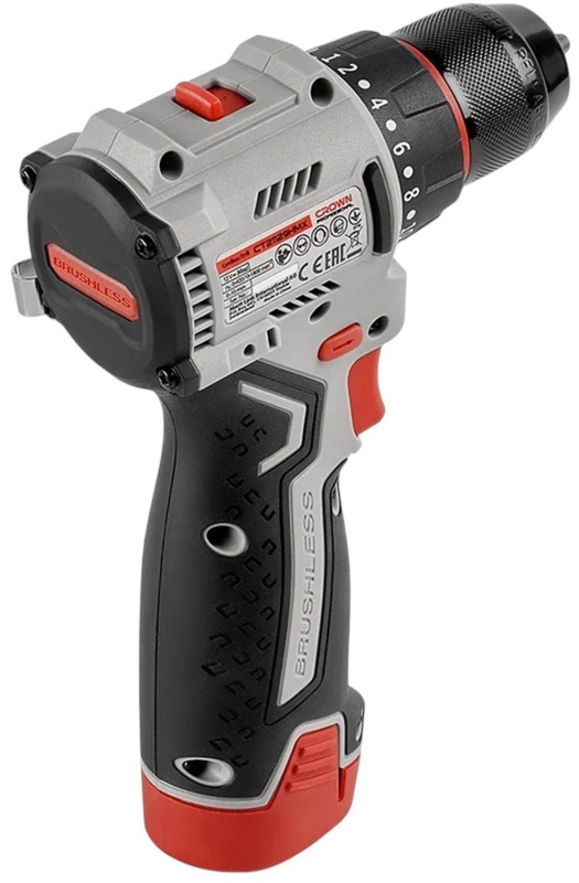 Дрель-шуруповерт аккумуляторная CROWN CT21129HMX-2 BMC