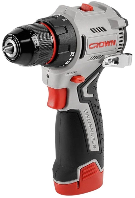 Дрель-шуруповерт аккумуляторная CROWN CT21129HMX-2 BMC