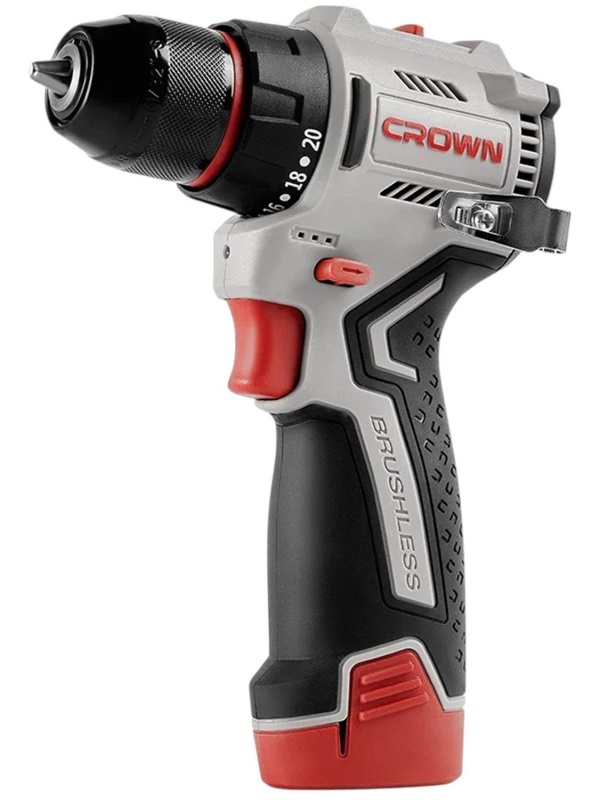 Дрель-шуруповерт аккумуляторная CROWN CT21129HMX-2 BMC