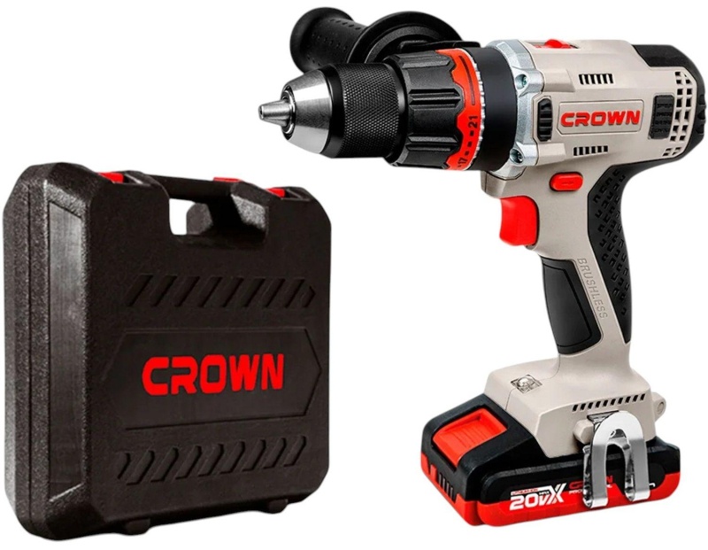 Дрель-шуруповерт ударная аккумуляторная BL CROWN CT21093HMX-2 BMC