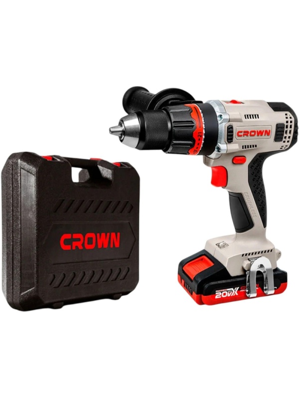 Дрель-шуруповерт ударная аккумуляторная BL CROWN CT21093HMX-2 BMC