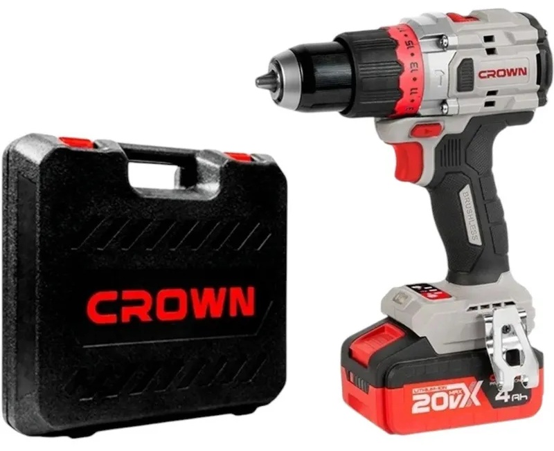 Дрель-шуруповерт ударная аккумуляторная BL CROWN CT21127HMX-4 BMC