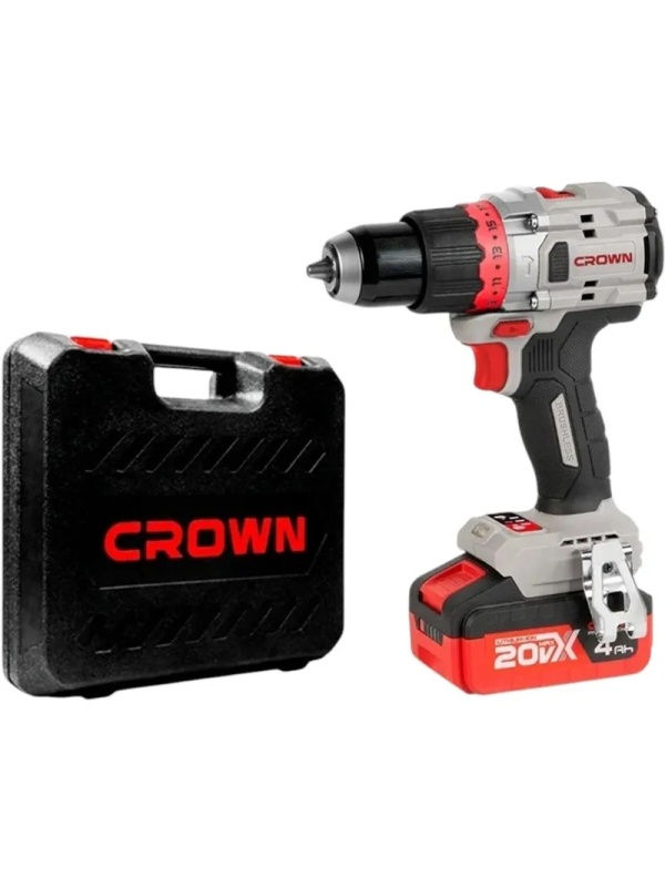 Дрель-шуруповерт ударная аккумуляторная BL CROWN CT21127HMX-4 BMC