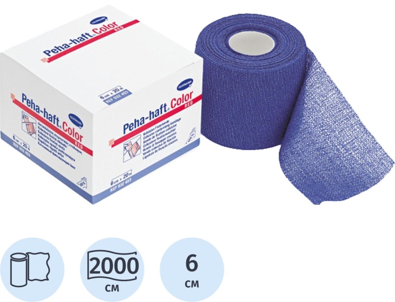 Бинт самофикс эласт 20м х 6см, синий, PEHA-HAFT