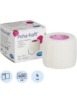 Бинт самофикс эласт 4м х 4см, белый, PEHA-HAFT