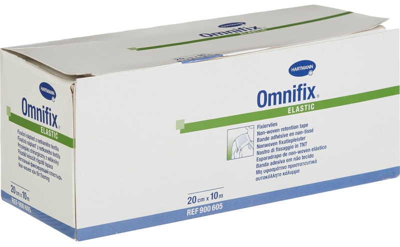 Пластырь фиксирующий 10м x 20см, неткан, OMNIFIX