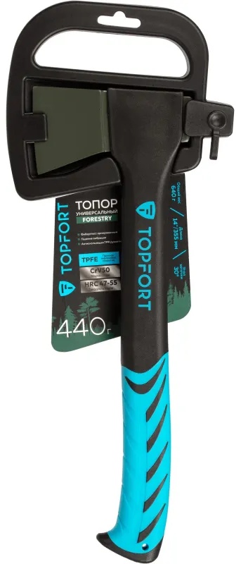 Топор универсальный TOPFORT Forestry 14/355мм, 440g/640g фиберглас