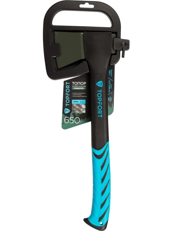 Топор универсальный TOPFORT Forestry 17.5/444мм, 650g/950g фиберглас