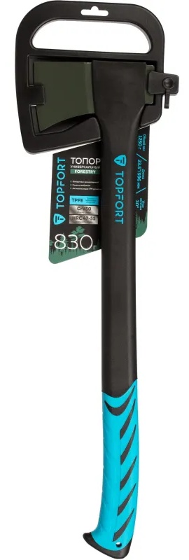 Топор универсальный TOPFORT Forestry 23.5/596мм, 830g/1250g фиберглас