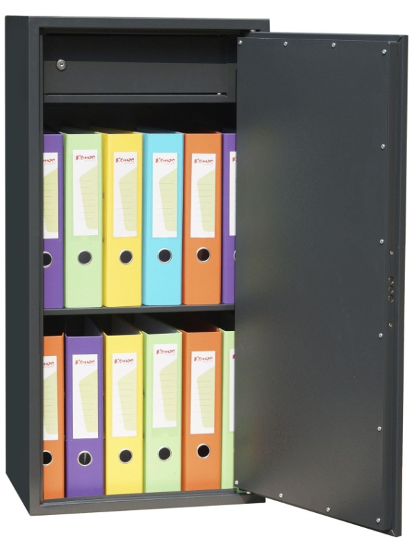 Шкаф для бумаг металлический Комус Мебель Cobalt TSL-90M, 460х340х900 мм