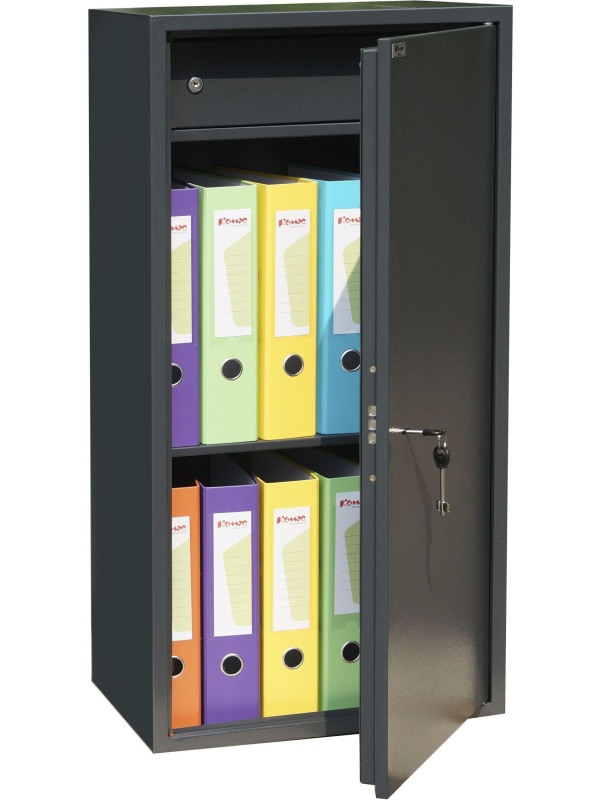 Шкаф для бумаг металлический Комус Мебель Cobalt TSL-90M, 460х340х900 мм