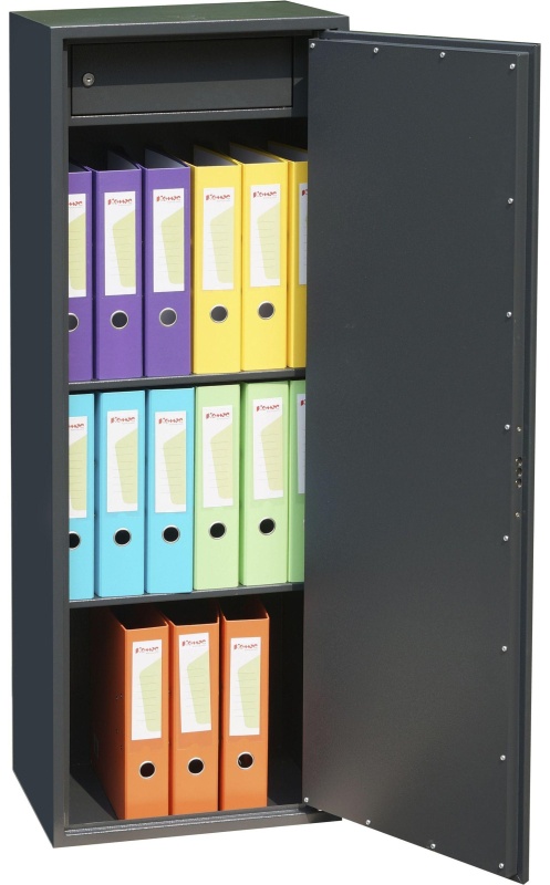 Шкаф для бумаг металлический Комус Мебель Cobalt TSL-125M, 460х340х1250 мм