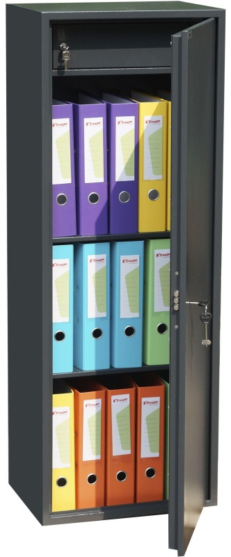 Шкаф для бумаг металлический Комус Мебель Cobalt TSL-125M, 460х340х1250 мм
