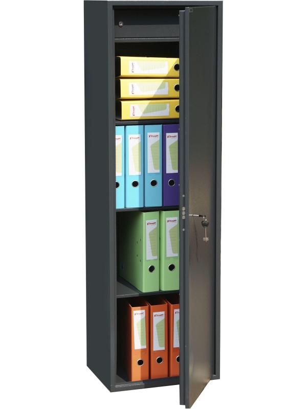 Шкаф для бумаг металлический Комус Мебель Cobalt TSL-150M, 340х460х1500 мм