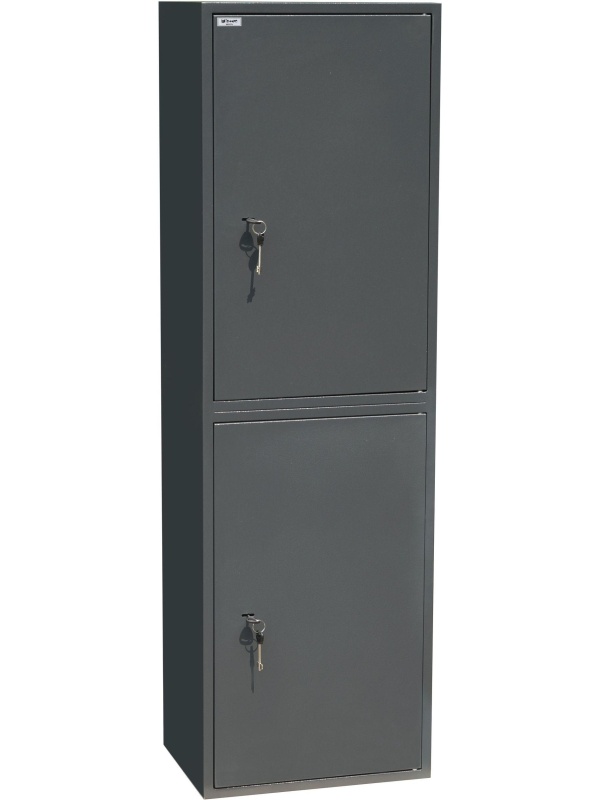 Шкаф для бумаг металлический Комус Мебель Cobalt TSL-150/2M, 340х460х1500мм