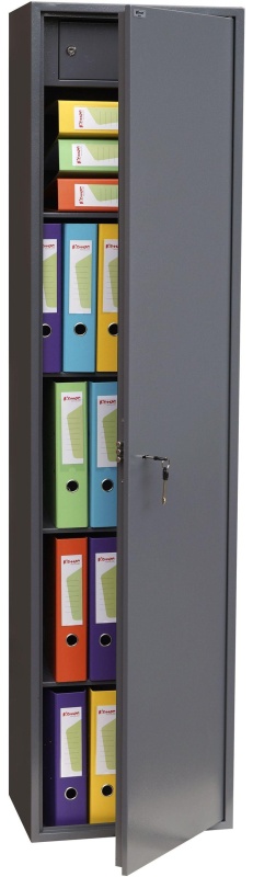Шкаф для бумаг металлический Комус Мебель Cobalt TSL-180M, 340х460х1800 мм