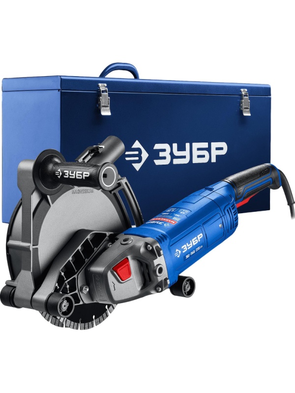 Штроборез ЗУБР d180 мм,2200Вт,45 мм,метал.ящик,профессионал ЗШ-П45-2200 ПТК