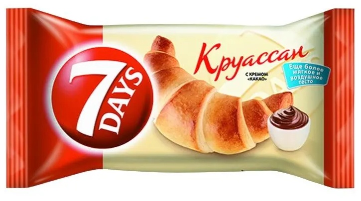 Круасcаны  7 Days миди какао 65гх20шт/уп