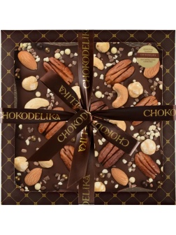 Набор подарочный Шоколад темный  с украшениемКосмический сюрприз