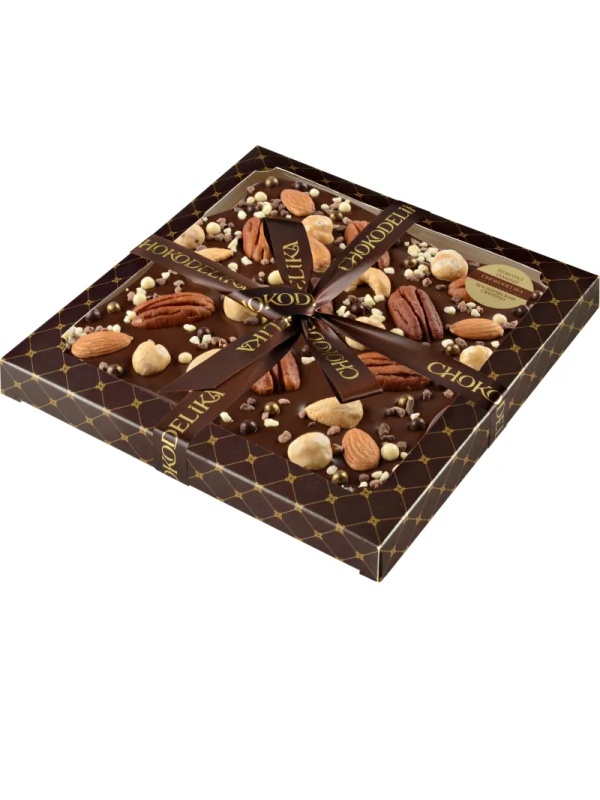 Набор подарочный Шоколад темный  с украшениемКосмический сюрприз