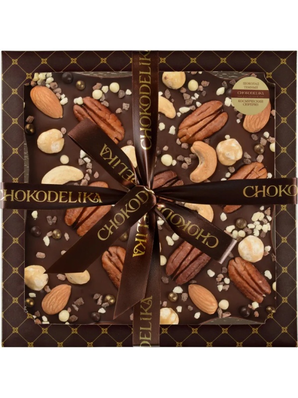 Набор подарочный Шоколад темный  с украшениемКосмический сюрприз