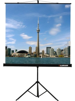 Экран мобильный Lumien [Eco View] 127x127см (121х121 см) Matte White 1:1