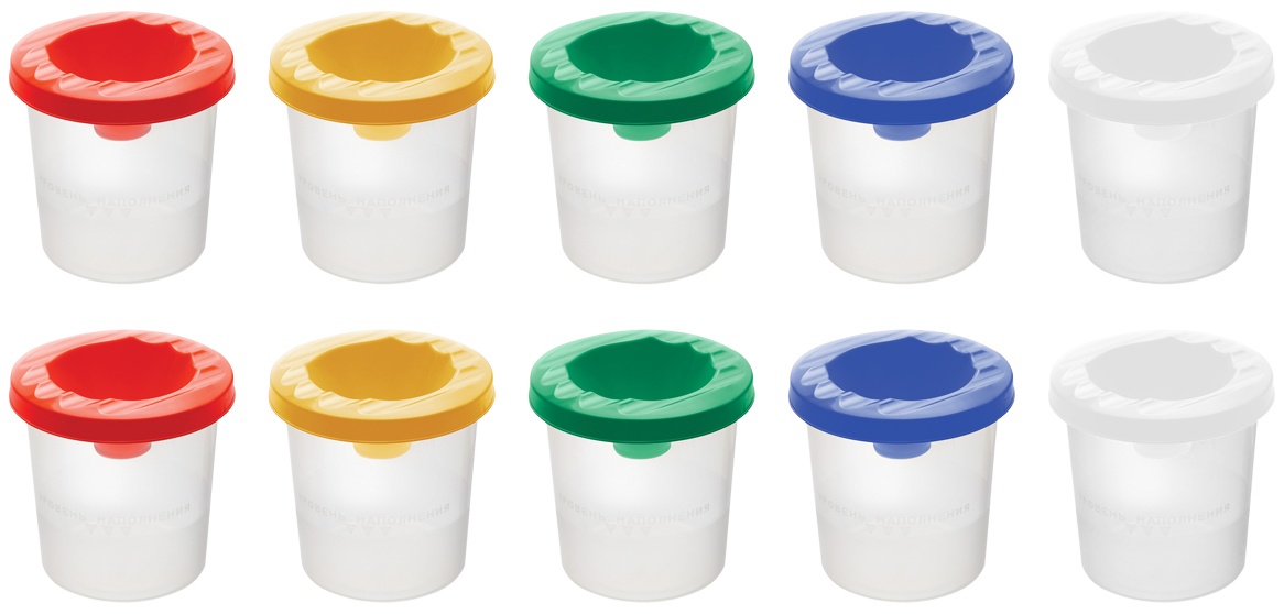 Стакан-непроливайка Гамма, ассорти (10шт.)