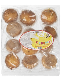 Кекс Махариши для детского питания с банановым джемом, 420г