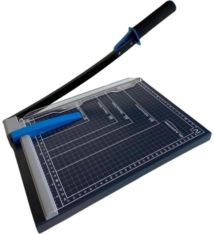 Резак для бумаги Gladwork jCut G320 Hit, рез 320 мм,10 листов,сабельный, А4