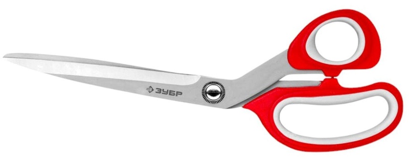 Ножницы хозяйственные ЗУБР 200 мм, изогнутые двухкомпонентные ручки