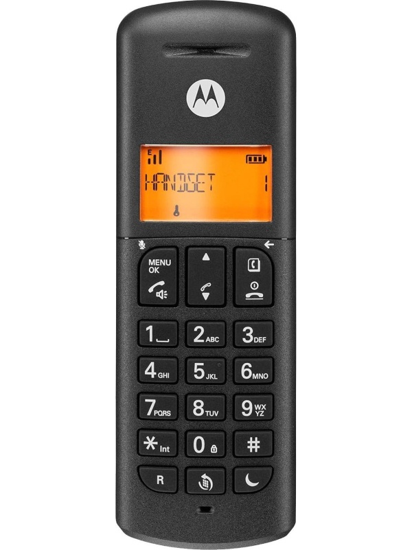 Радиотелефон Motorola DECT E203 (цвет Черный) (кмпл 3 трубки)