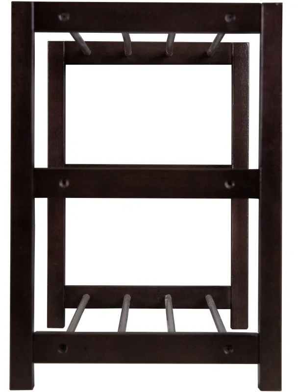 Обувница MS_Тумба для обуви Дольче, т.- коричневый/металлик