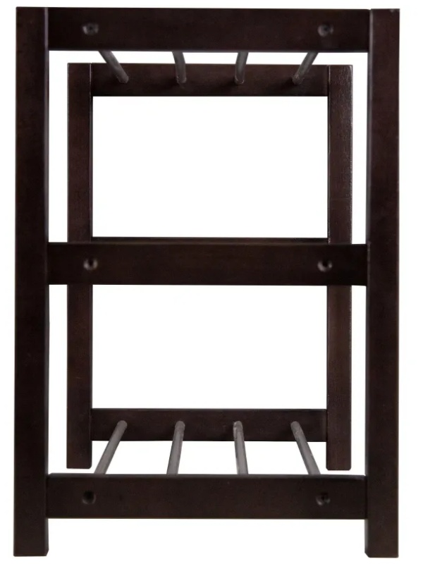 Обувница MS_Тумба для обуви Дольче, т.- коричневый/металлик