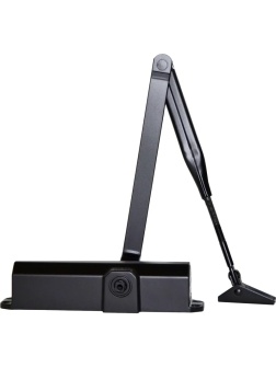 Доводчик Dormakaba TS Compakt с рыч.тягой, до 100 кг, чёрный (67010119)