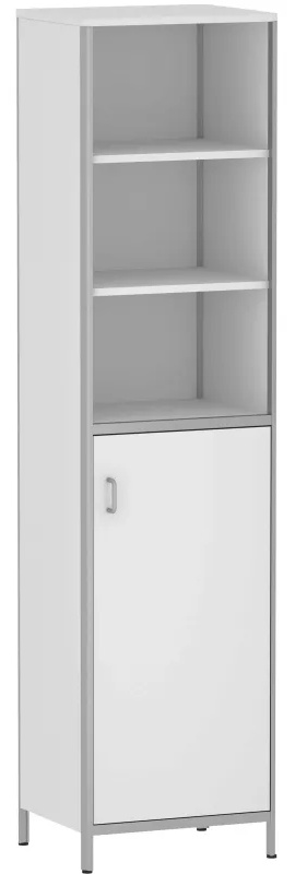 Шкаф MEG_медицинский для док. 1-ств,верх-откр.п. ШМД (код МДА-509.00) белый