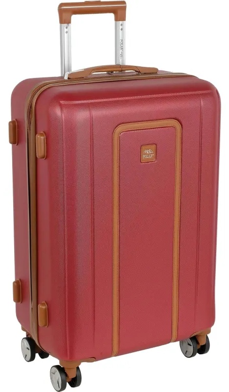 Чемодан средний,(3-ой) Wine бордовый (24) пластикABS,РР5509