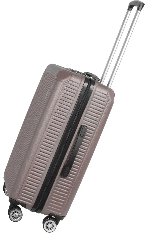 Чемодан средний, (2-ой) Rose розовый (24) пластикABS,РР5661