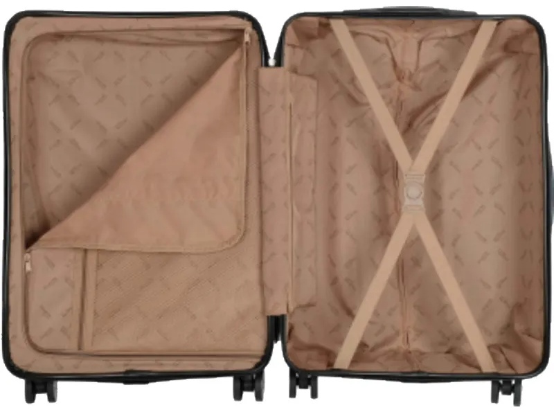 Чемодан средний, (2-ой) Rose розовый (24) пластикABS,РР5661