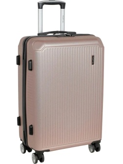 Чемодан средний, (2-ой) Rose розовый (24) пластикABS,РР5661