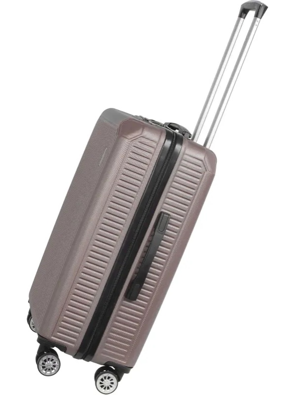 Чемодан средний, (2-ой) Rose розовый (24) пластикABS,РР5661