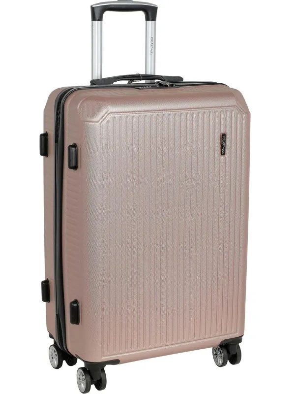 Чемодан средний, (2-ой) Rose розовый (24) пластикABS,РР5661