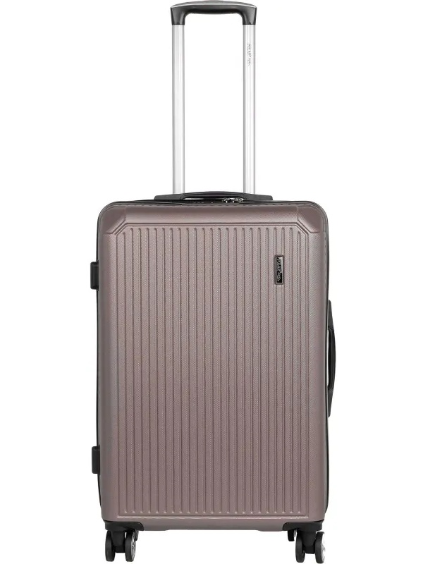 Чемодан средний, (2-ой) Rose розовый (24) пластикABS,РР5661