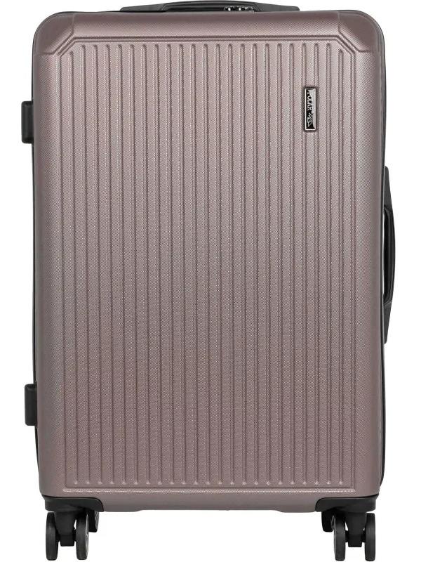 Чемодан средний, (2-ой) Rose розовый (24) пластикABS,РР5661