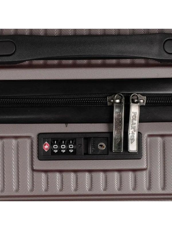 Чемодан средний, (2-ой) Rose розовый (24) пластикABS,РР5661