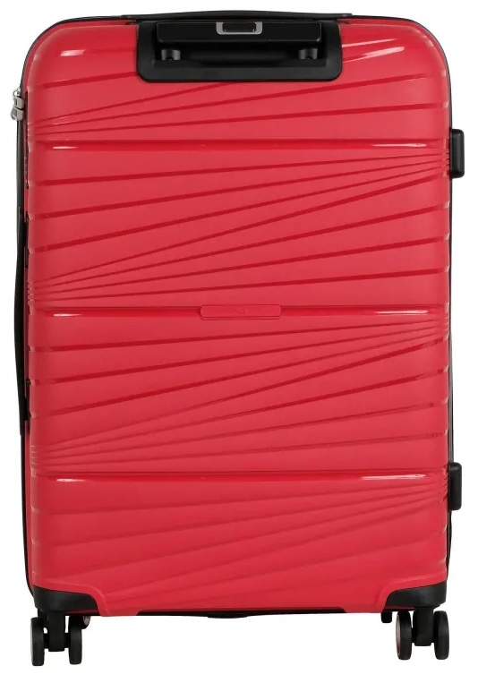 Чемодан средний,(3-ой) Red красный (24) пластик PC, РР820