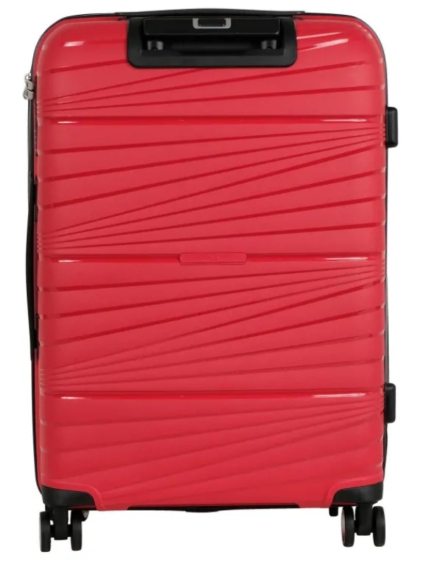 Чемодан средний,(3-ой) Red красный (24) пластик PC, РР820
