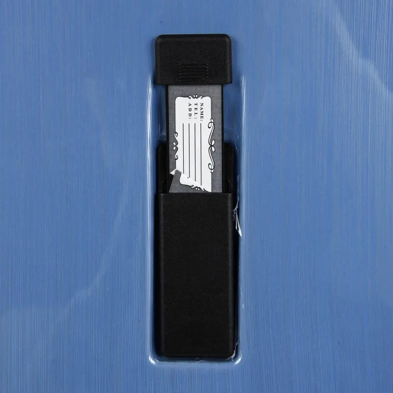 Чемодан Р1936 (3-ой) D.Blue синий (24) пластик ABS средний