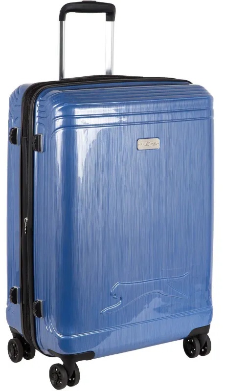 Чемодан Р1936 (3-ой) D.Blue синий (24) пластик ABS средний