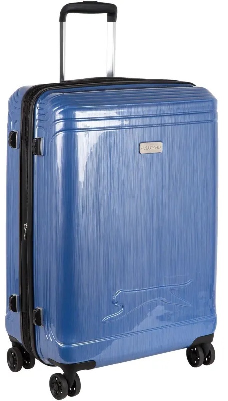 Чемодан Р1936 (3-ой) D.Blue синий (24) пластик ABS средний